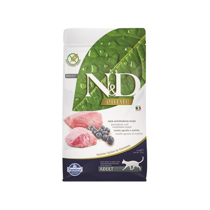 Farmina N&D cat PRIME (GF) adult, lamb & blueberry 1,5 kg